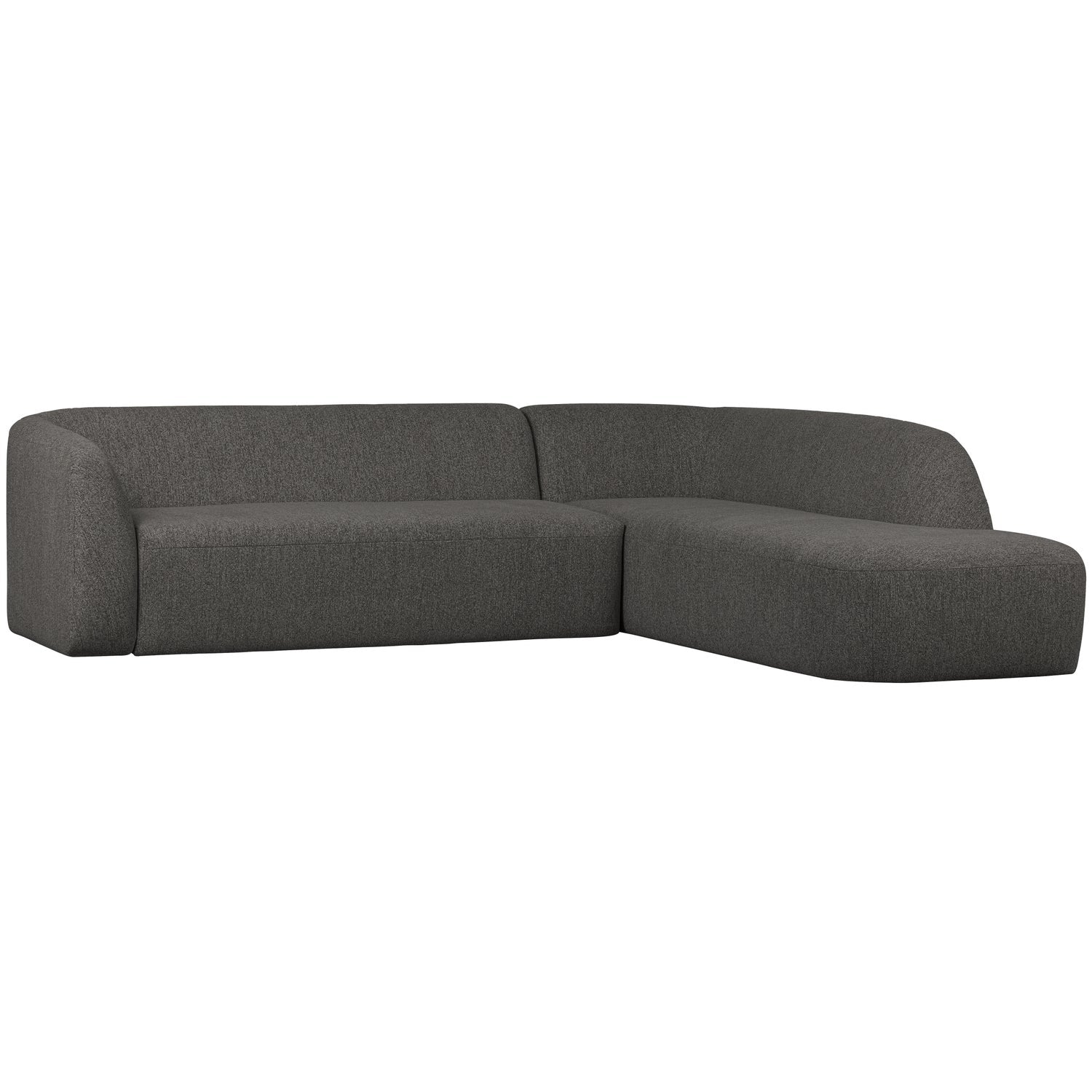 Woood Sloping Hjørnesofa Højre Grå Sort Melange 77x274x225