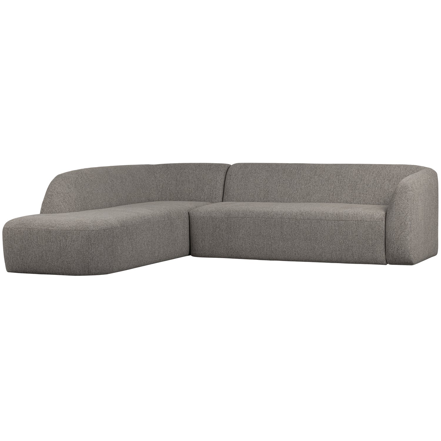 Woood Sloping Hjørnesofa Venstre Grå Melange 77x274x225