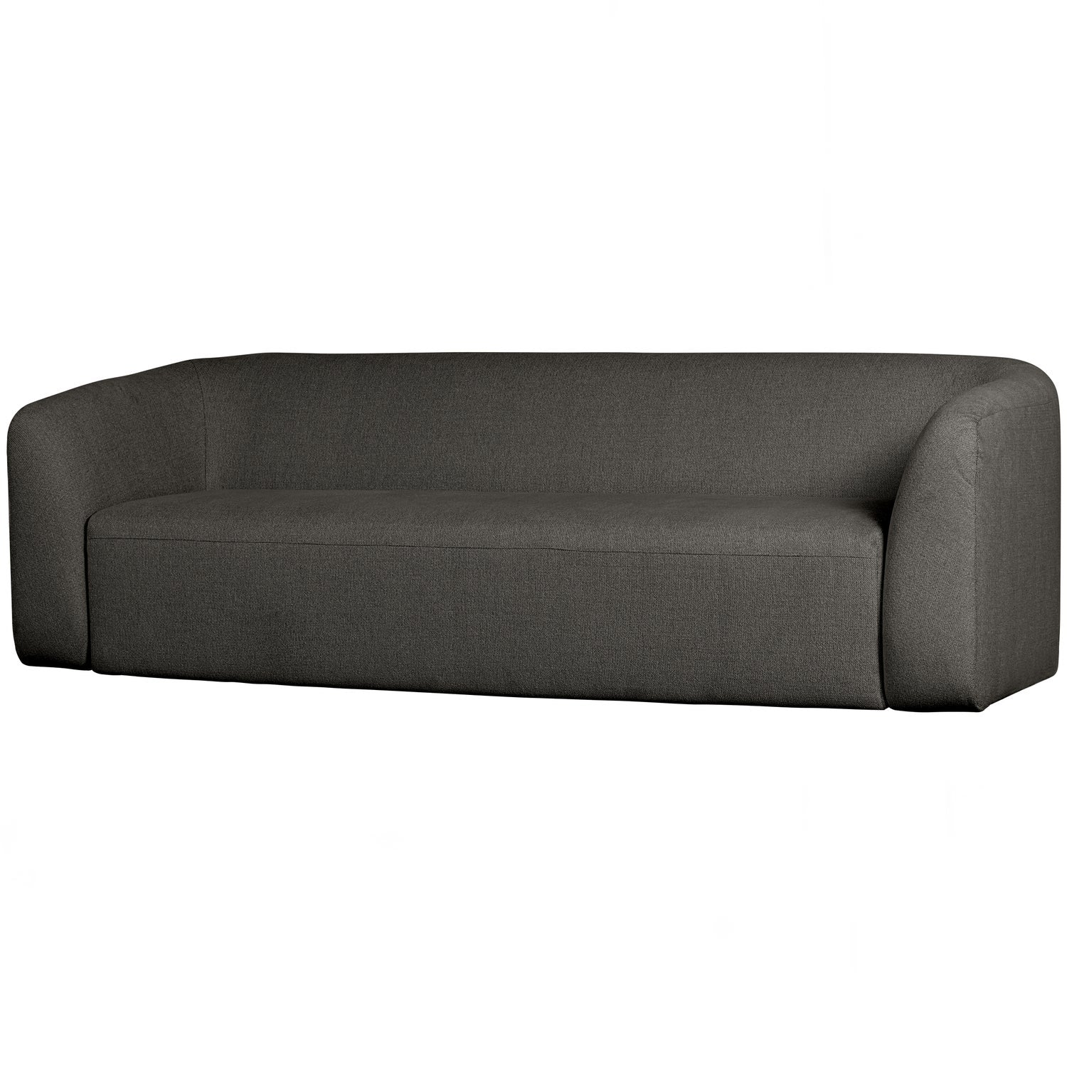 Woood Sloping Personers Sofa Grey Black Melange 77x240x87