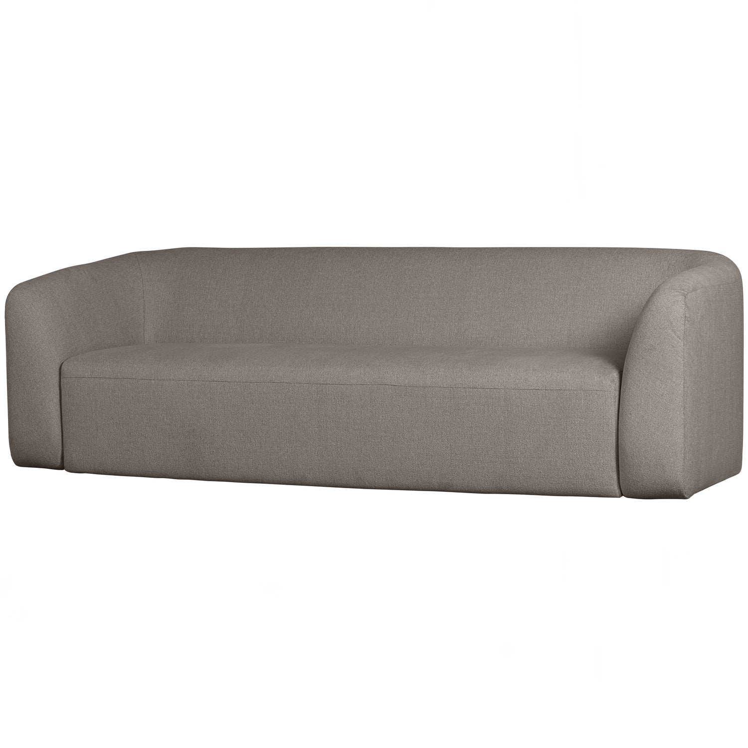 Woood Sloping Personers Sofa Grey Melange 77x240x87