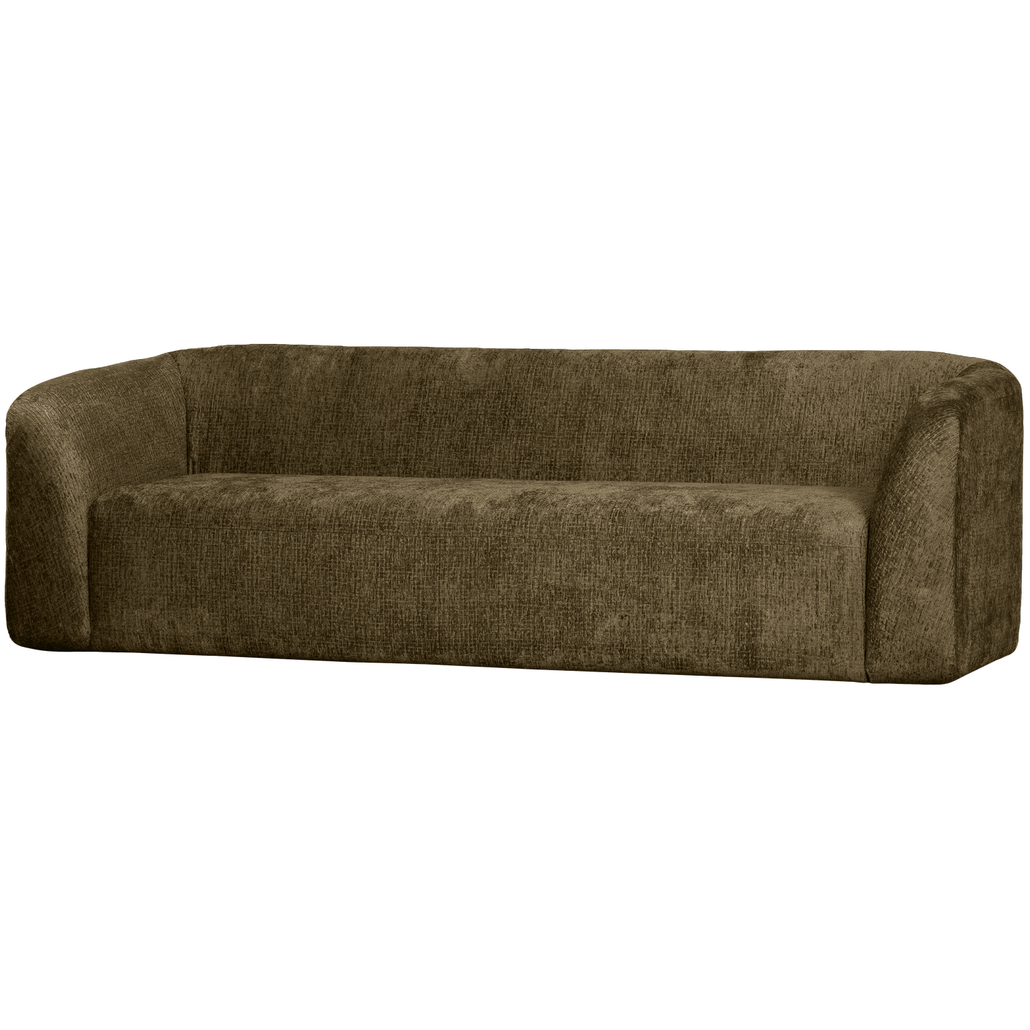 Woood Sloping Personers Sofa Strukturvelour Bonsai 77x240x87