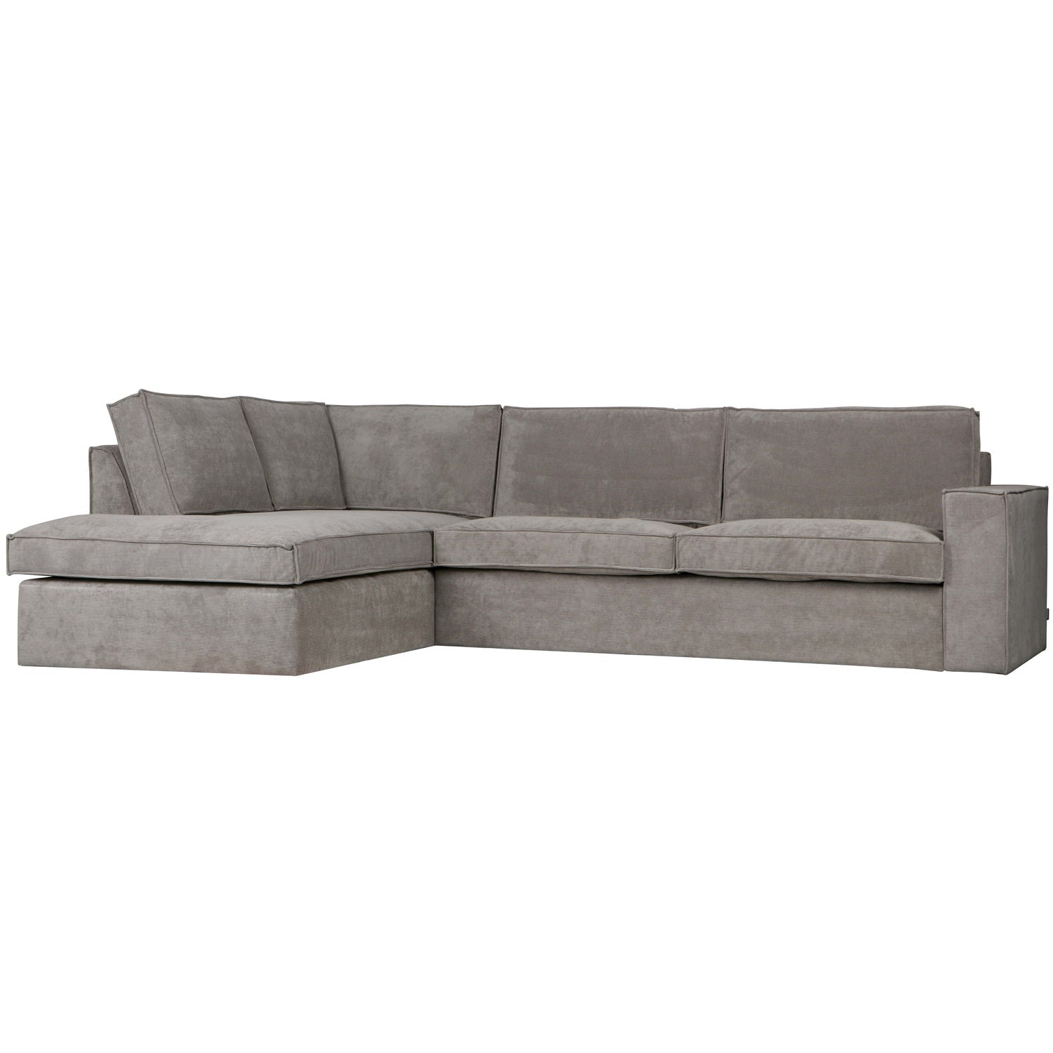 Woood Thomas Hjørnesofa Venstre Rib Stof Weathered Green 92x283x197