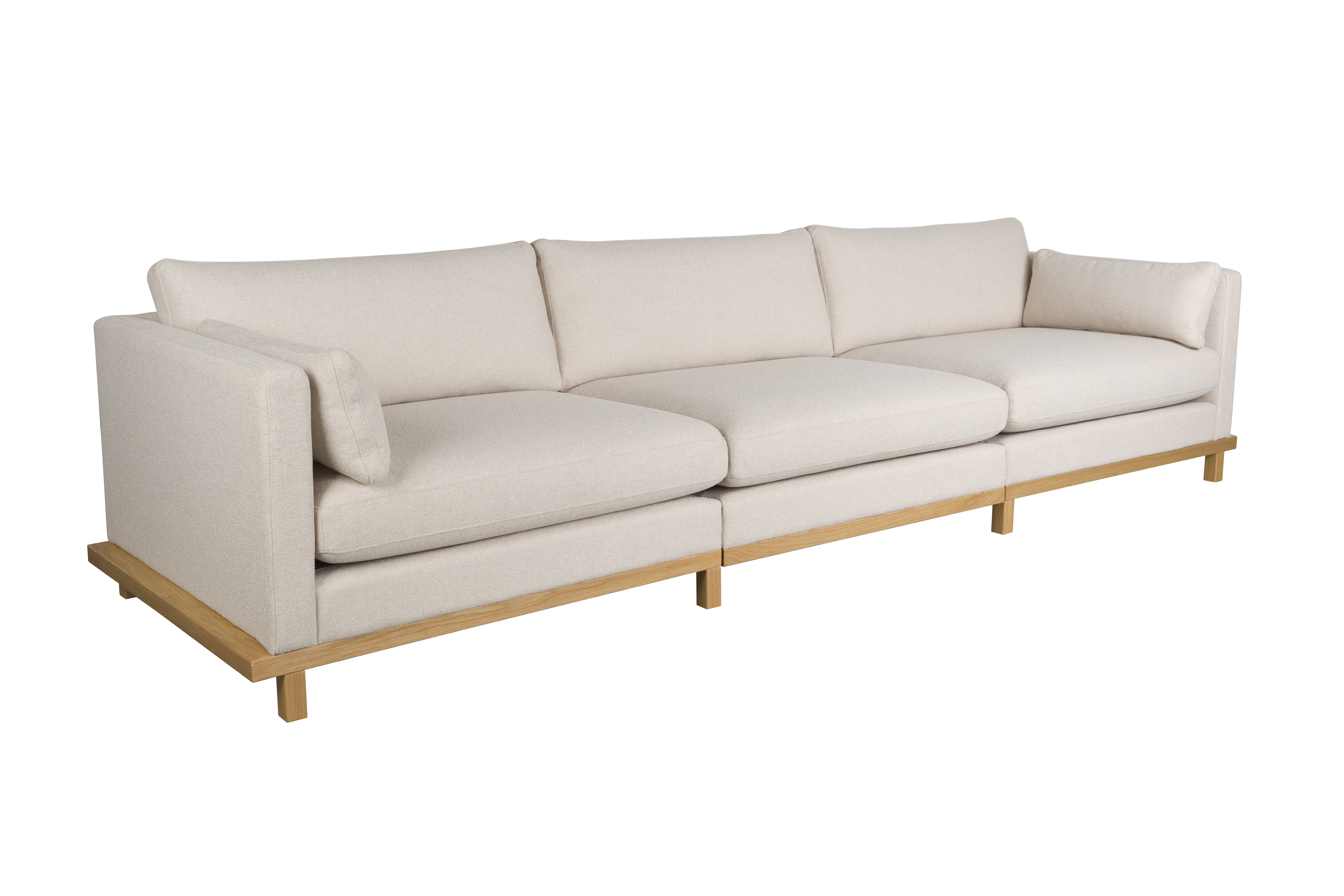 Zuiver Blossom Pers Sofa Sand Polyakryl Natur Egetræ