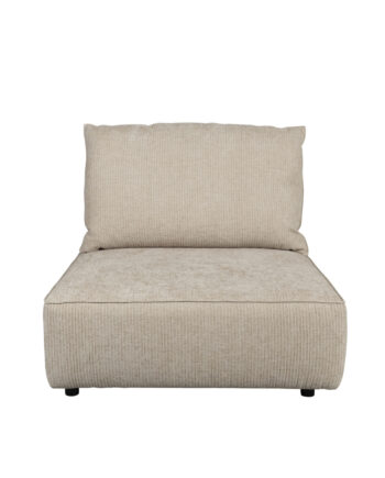 Zuiver Hunter Sofa Element Personers Ryg Sand Fløjl Plast