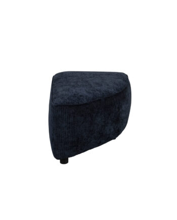 Zuiver Hunter Sofa Element Pie Puf Højre Navy Fløjl Plast