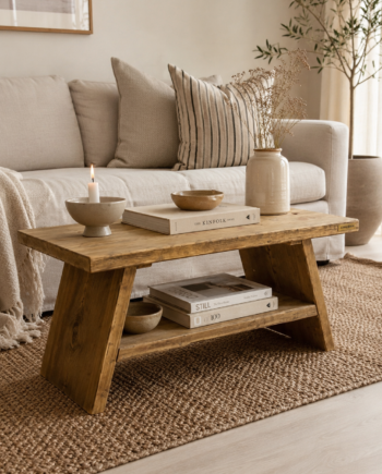 Abbie Sofabord Genbrugstræ  Sofa Side Bord