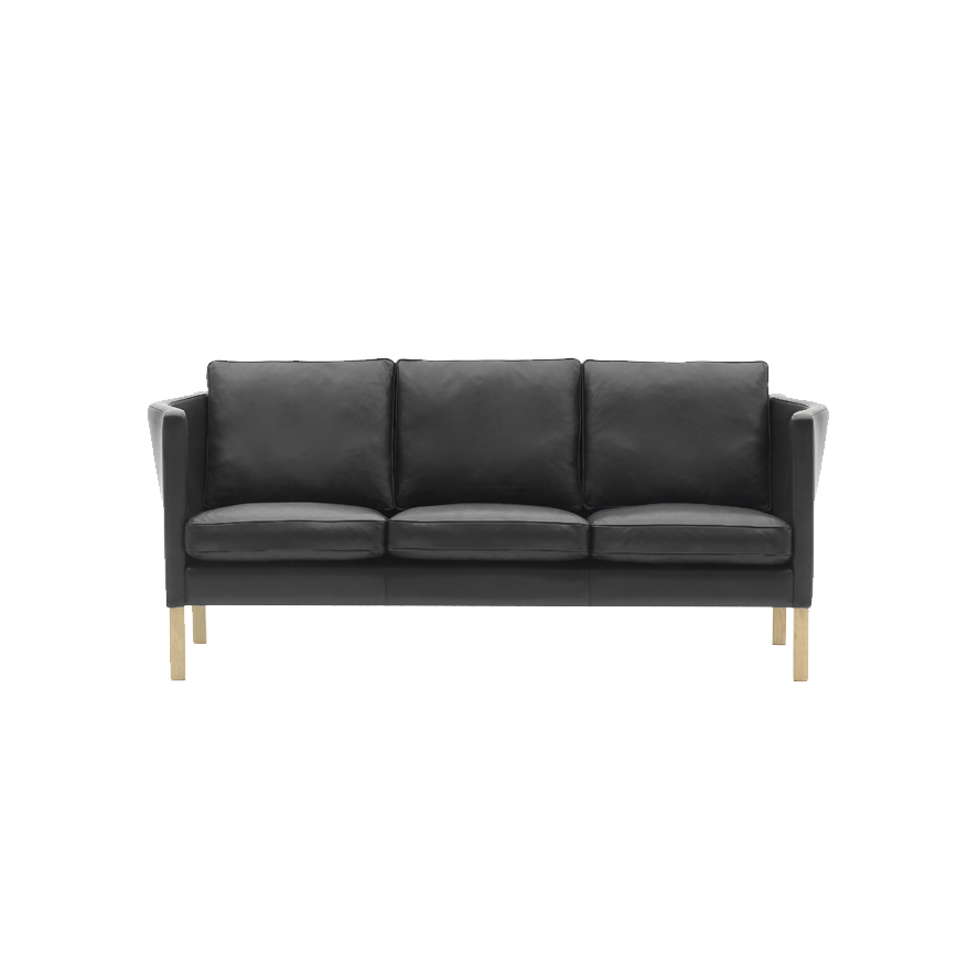 Av59 Sofa Pers Sæbe Skarp Pris Sort Læder 198