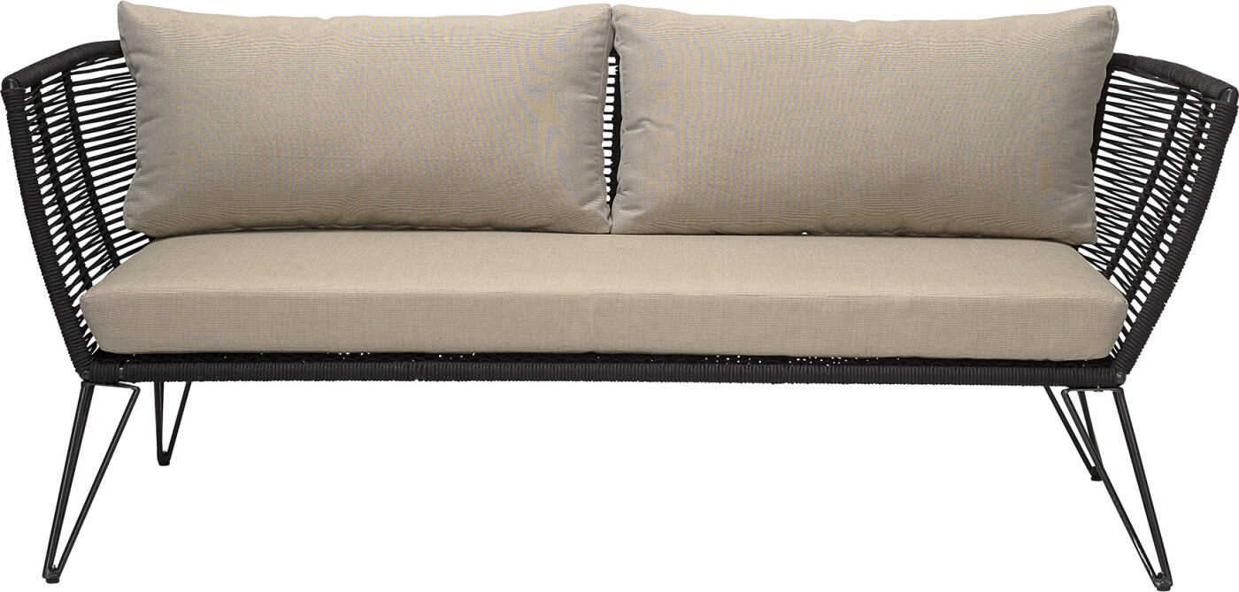 Bloomingville Mundo Sofa Sort Metal Havesofa Flet