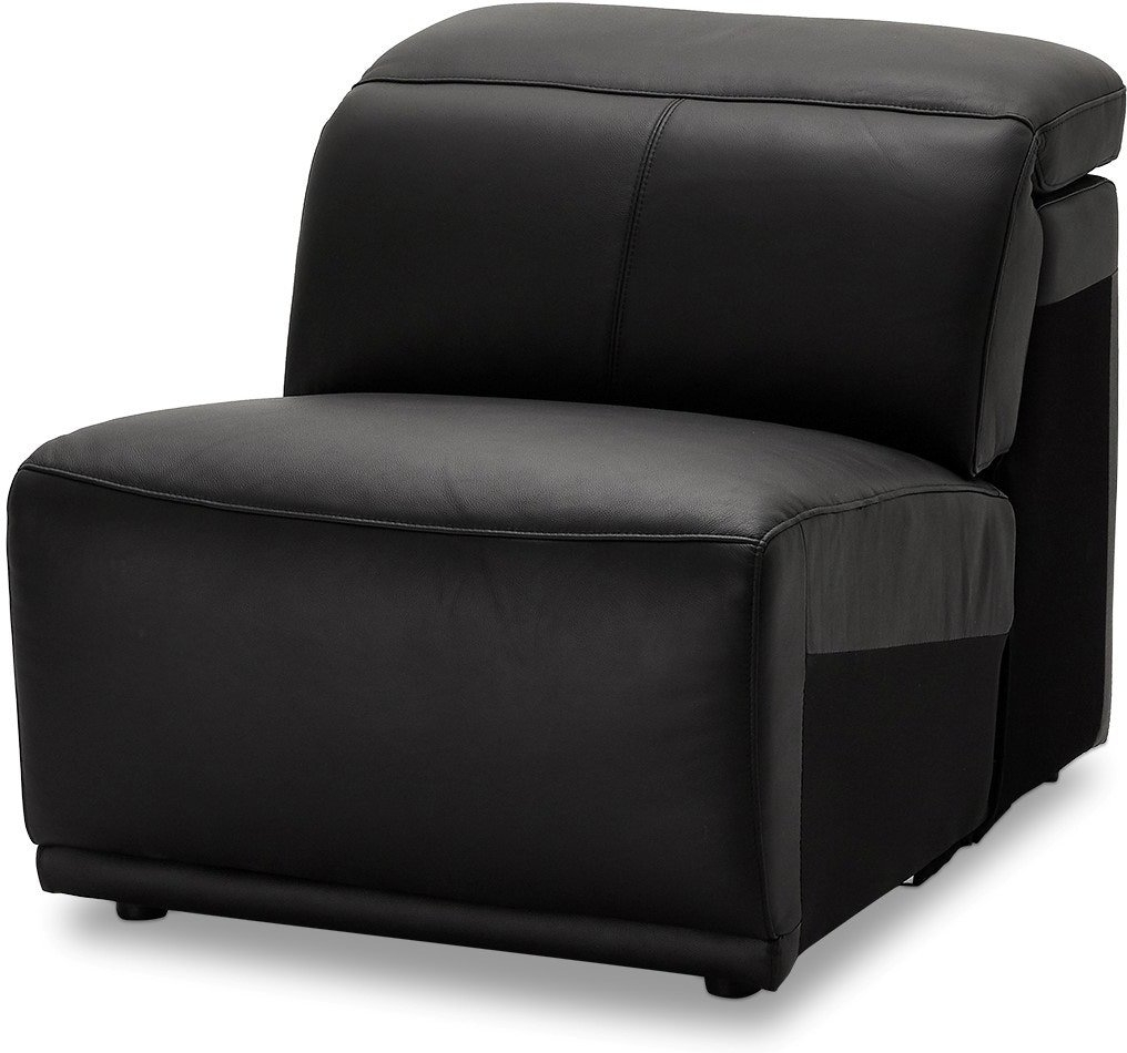 Byg Selv Sofa Raymond Hallmark Glasgow Persons Midterstykke Sort Læder Modulsofa