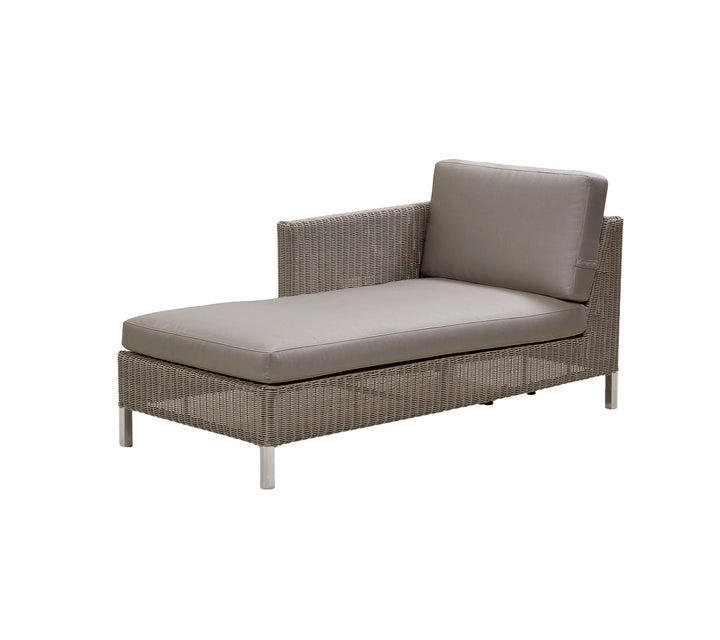 Cane Line Chaiselong Modulsofa Højre Taupe 153