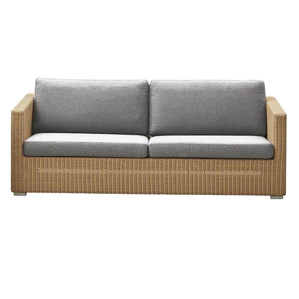 Cane Line Chester Sofa Natural Hynde Lysegrå : Erling Christensen Møbler