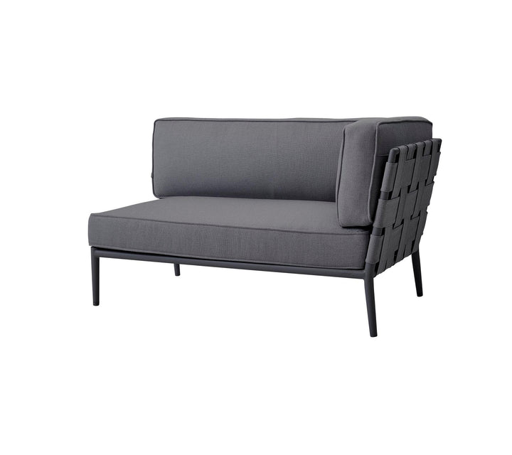 Cane Line Conic Sofa 2pers Venstre Modul Grey 140