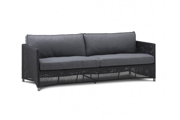 Cane Line Diamond Pers Sofa Hynder Graphite Grey