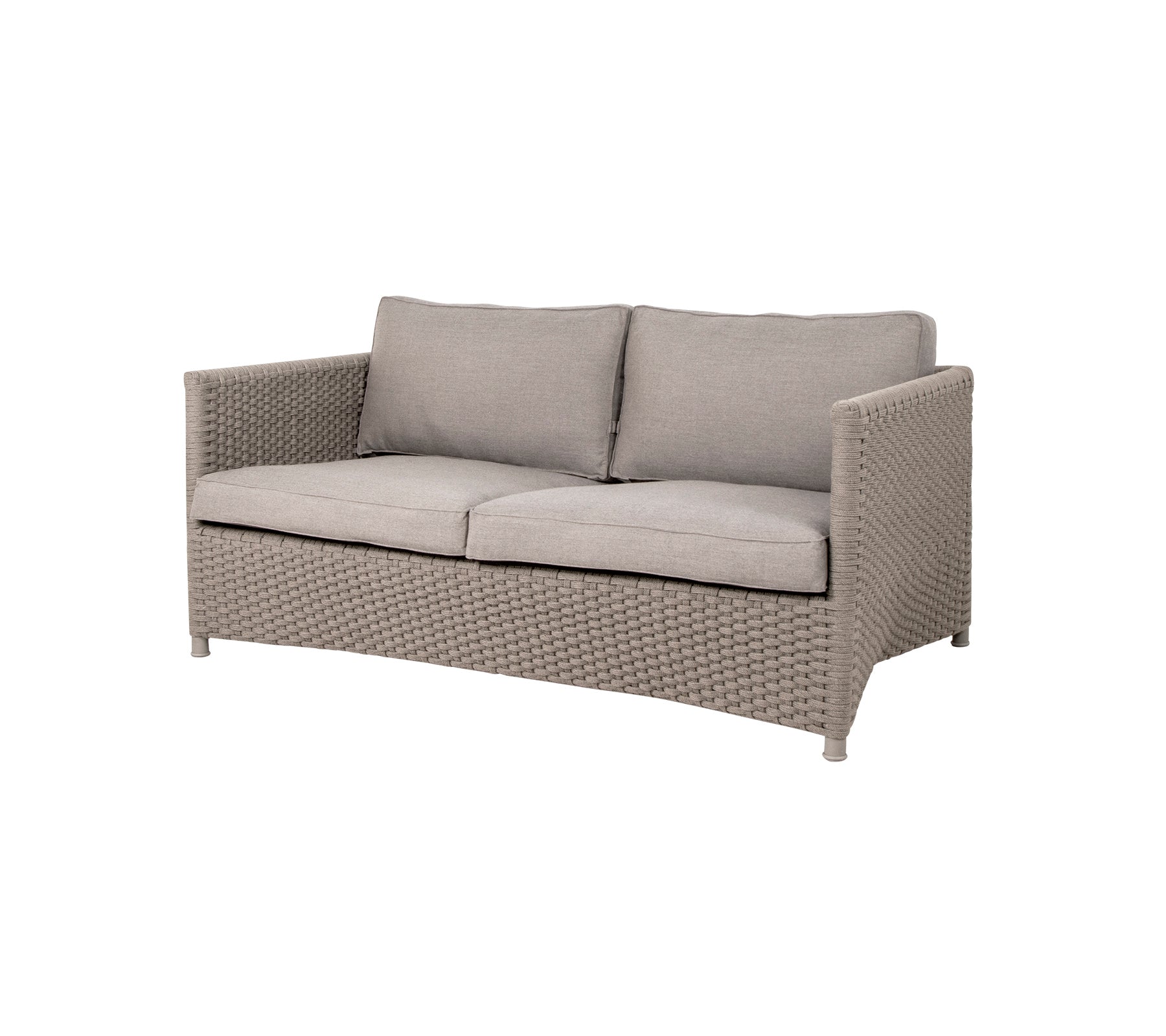 Cane Line Diamond Pers Sofa Taupe Weave 150