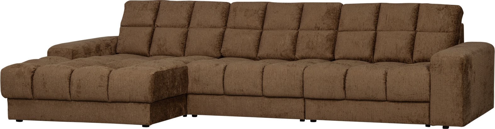 Chaiselong Modulsofa Woood Second Date Messing Velour H78x162x316 Venstrevendt