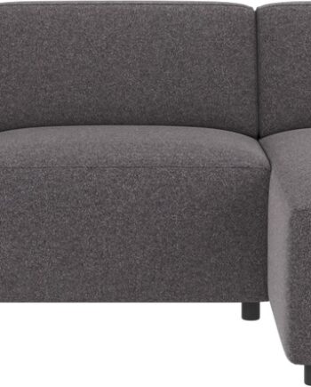 Chaiselong Sofa Rowico Willard Højrevendt Mørkegråt Brenda Stof
