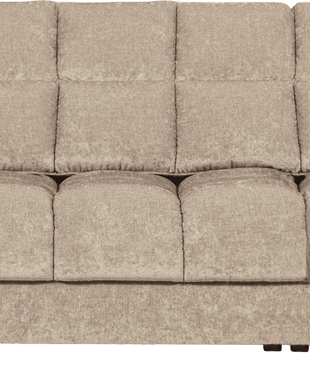 Chaiselong Sofa Woood Second Date Højrevendt Nougat Stof 316x162x78