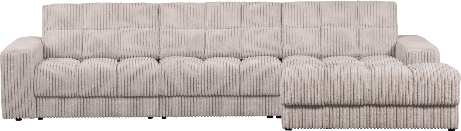 Chaiselong Sofa Woood Second Date Natur Fløjl Højrevendt 316162