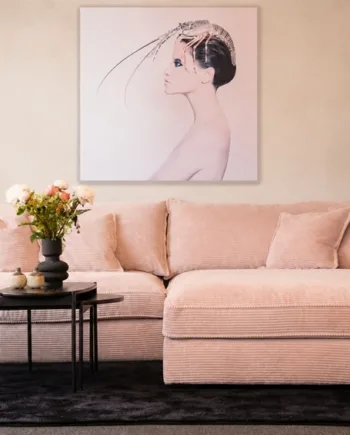 Chelsey Flamingo Fløjl Flydersofa Personers Sofa Scandinavian Living 244 112  Møbelsalg