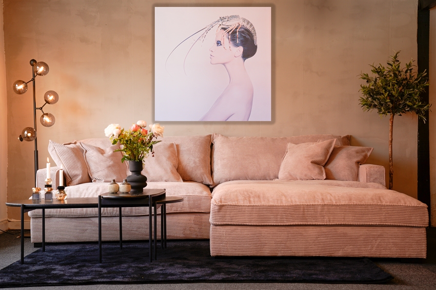 Chelsey Flydersofa Personers Sofa Flamingo Fløjl Scandinavian Living 284 112 Møbelsalg