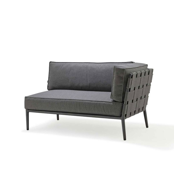 Conic Pers Sofa Med Arm Til Venstre Air Touch Grey