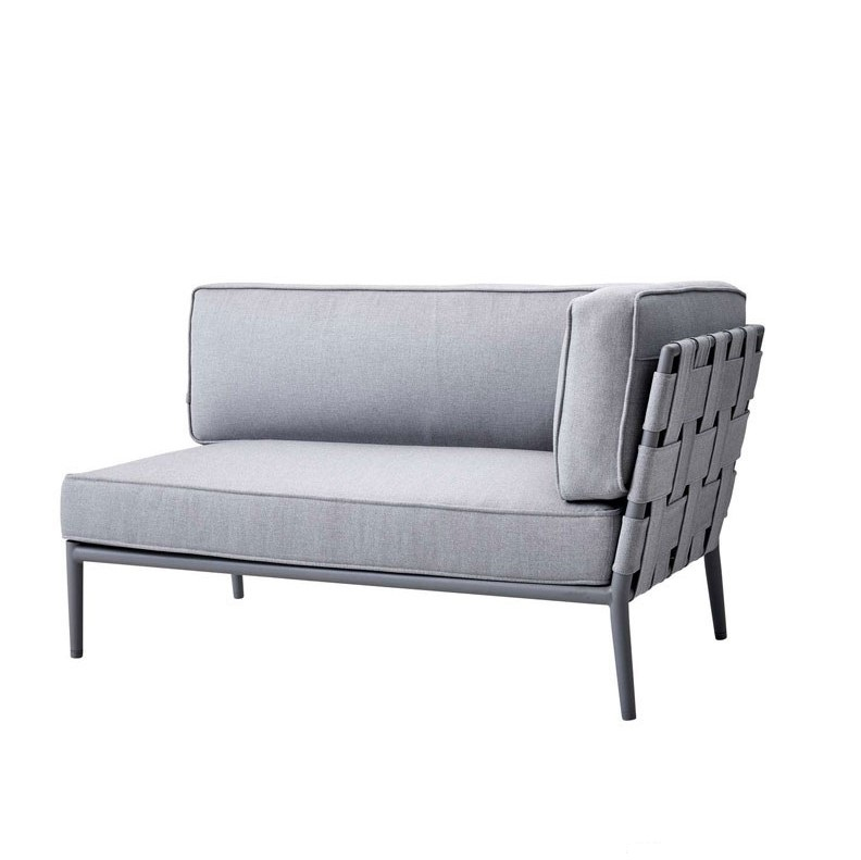 Conic Pers Sofa Med Arm Til Venstre Air Touch Light Grey