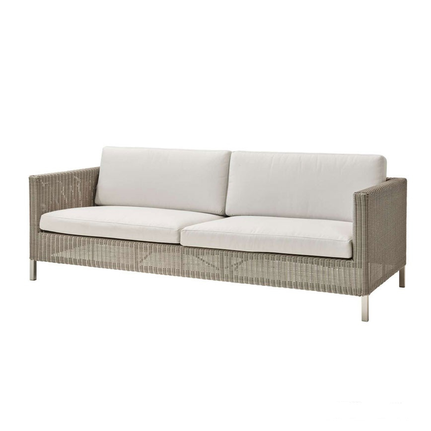 Connect Pers Sofa Taupe Med Natte White Hynder