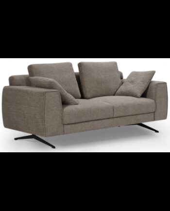 Detro Personers Sofa Metal Polyester B176 Sort Brun