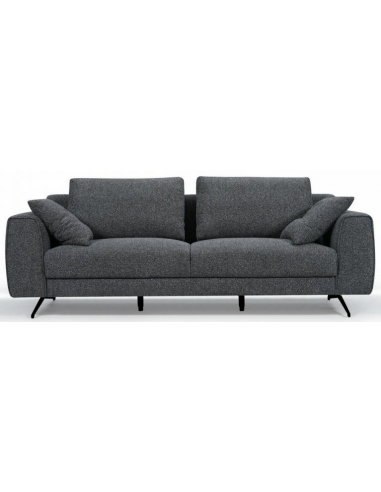 Detro Personers Sofa Metal Polyester B217 Sort Mørkegrå
