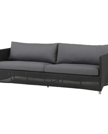 Diamond 3pers Sofa Graphite Natte Hyndesæt Grey