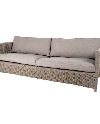 Diamond Pers Sofa Taupe Soft Rope Med Taupe Natte Hyndesæt
