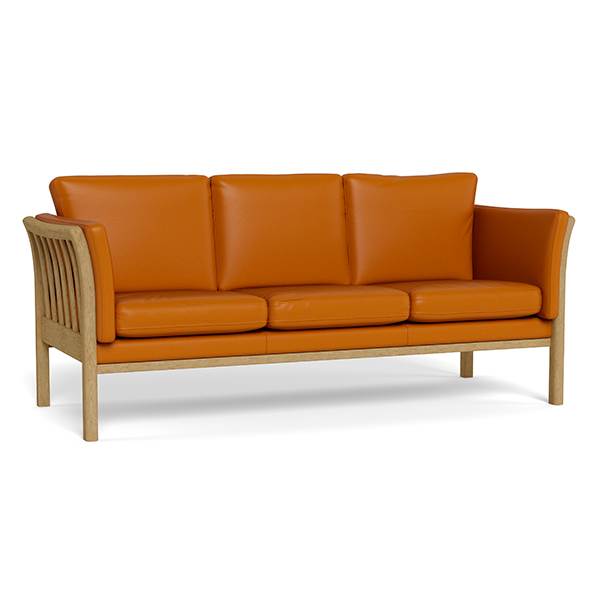 Erling Christensen Møbler Betina Personers Lædersofa : Erling Christensen Møbler : Erling Christensen Møbler
