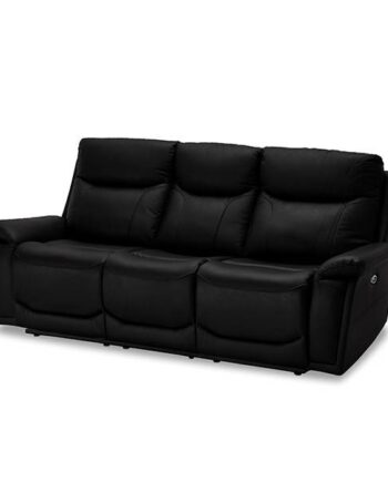 Erling Christensen Møbler Bremen Pers Sofa Sort Læder : Erling Christensen Møbler : Erling Christensen Møbler