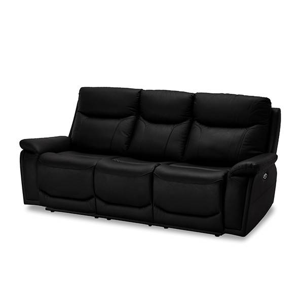 Erling Christensen Møbler Bremen Pers Sofa Sort Læder : Erling Christensen Møbler : Erling Christensen Møbler