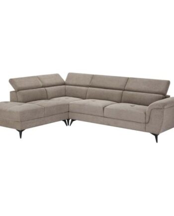 Furnhouse Betis Venstrevendt Stof Lysebrun 283x217x93cm