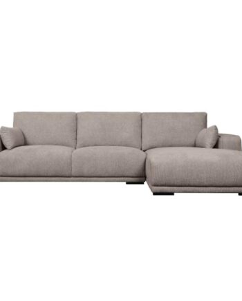 Furnhouse California Højrevendt Stof Lysebrun 305x173x85cm