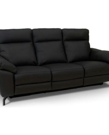 Furnhouse Selesta Pers Læder Sort 222x96x101cm