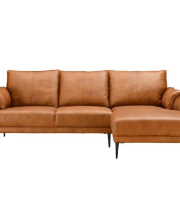 Furnhouse Soul Højrevendt Læder Cognac 233x153x85cm