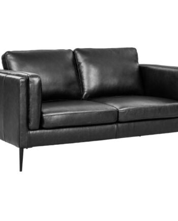 Furnhouse Valencia Pers Læder Sort 157x88x83cm