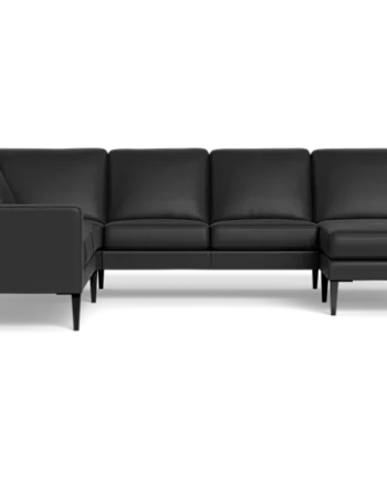 Galaxy Hjørnesofa Med Chaiselong Sort :216