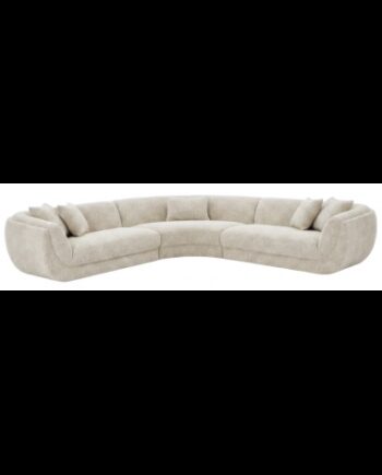 Gianelle Hjørnesofa Boucl Polyester 310 310 Meleret Natur