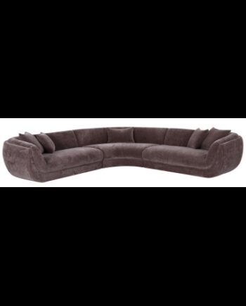 Gianelle Hjørnesofa Polyester 310 310 Mørkebrun