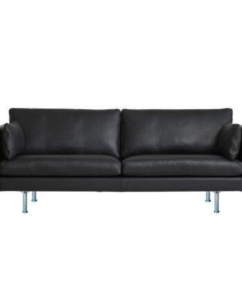 Handy 3pers Sofa Med 2puder Arm Armpude H90 Special Ben Arizona 100 Sort Læder