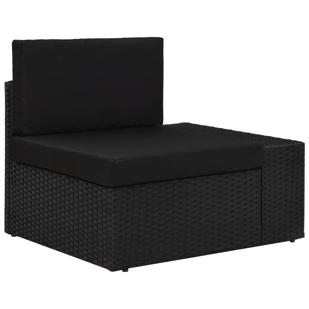 Hjørnedel Til Sofa Med Venstre Armlæn Polyrattan Brun Midtersofaer