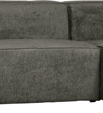 Hjørnesofa Højrevendt Woood Bean Mørkegrå Velour 305x175