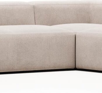 Hjørnesofa Kave Home Blok Modulsofa Beige Stof Nordisk Design Med Bæredygtig Træramme