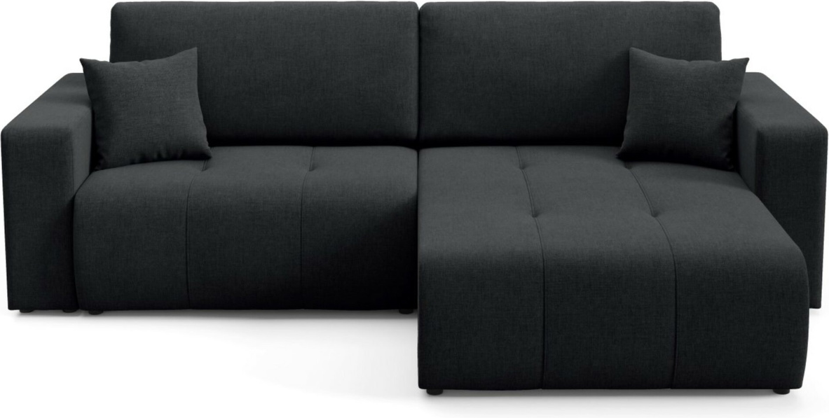 Hjørnesofa Maison Vell Novento Loungesofa Med Sovefunktion 200x132 Wind Stof Vendbar Med Skjult Opbevaring