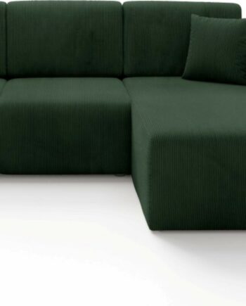 Hjørnesofa Maison Vell Sorella Loungesofa Poso Corduroy Stof Sovesofa 200140 Opbevaring Vendbar