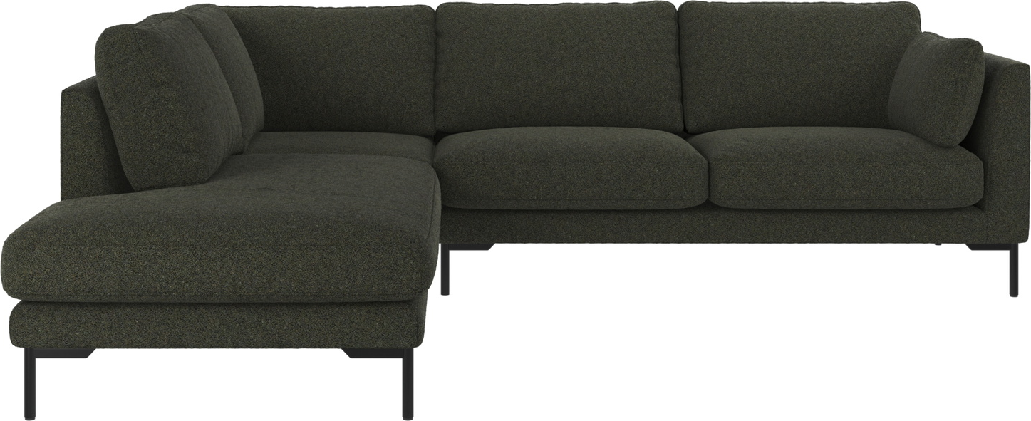 Hjørnesofa Rowico Corwin Venstrevendt Grøn Alice 162 Med Sort Metalben H83b266d226
