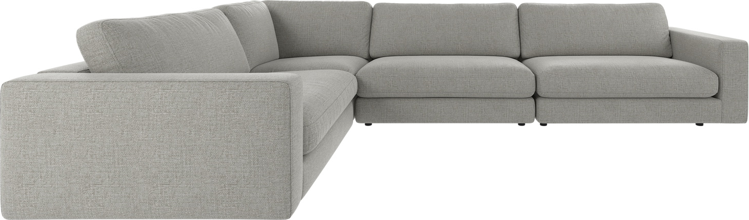 Hjørnesofa Rowico Duncan Mellemgråt Robin 149 Polyesterstof 78345233 Fsc Certificeret Modulsofa